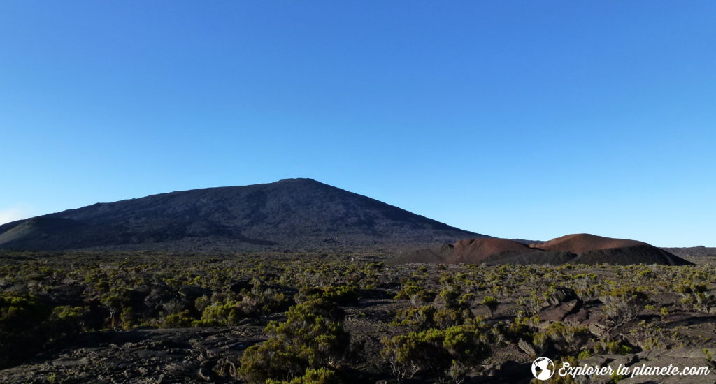 Volcan pitou de la fournaise sur l'île de la Réunion dans l'Océan Indien