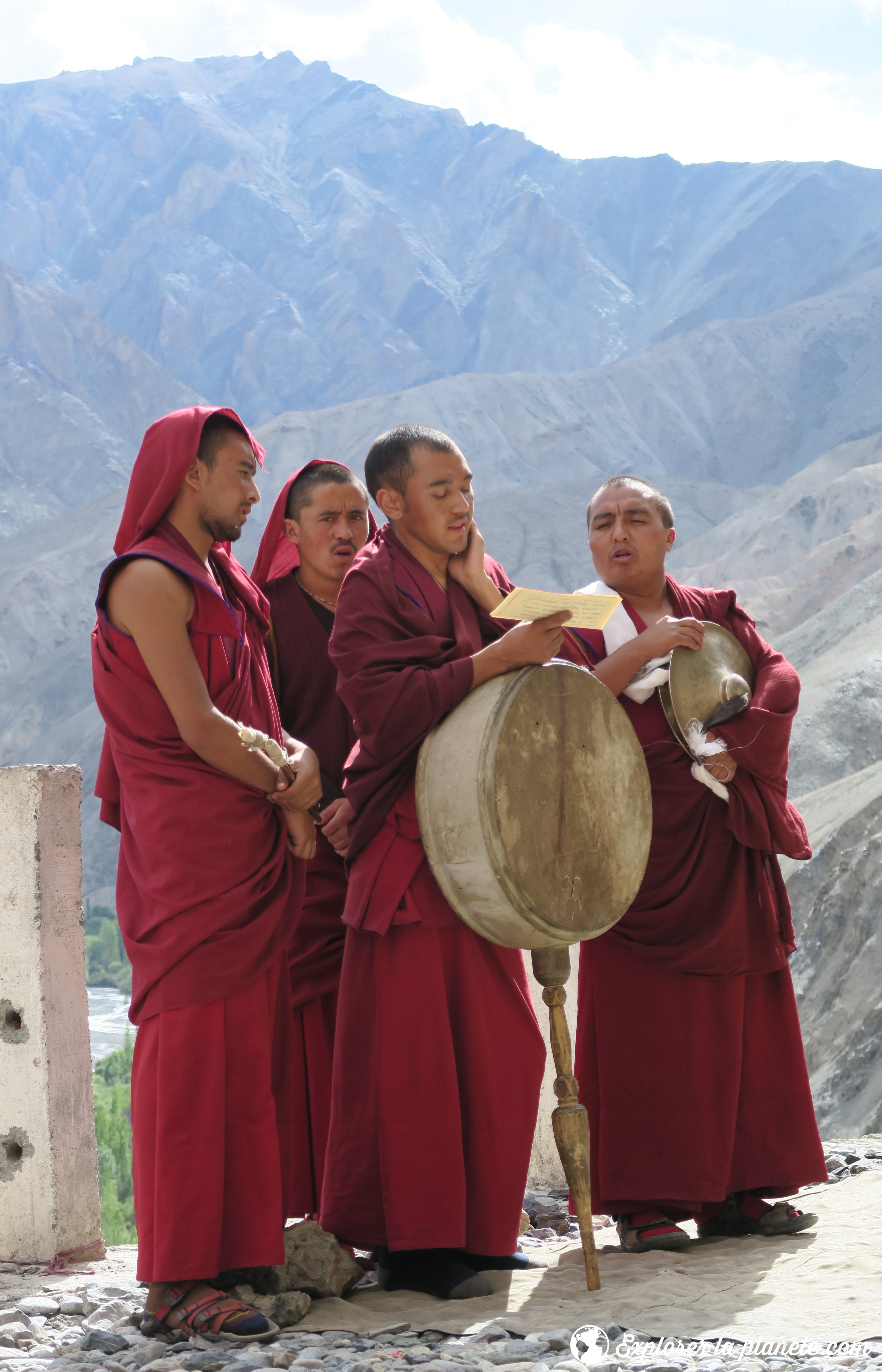 Grande traversee du Zanskar - Puja au monastère de Wanla