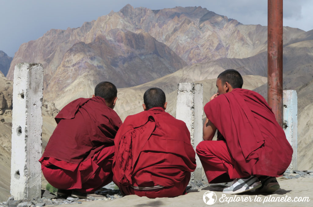 Grande traversee du Zanskar - Moines du monastère de Wanla