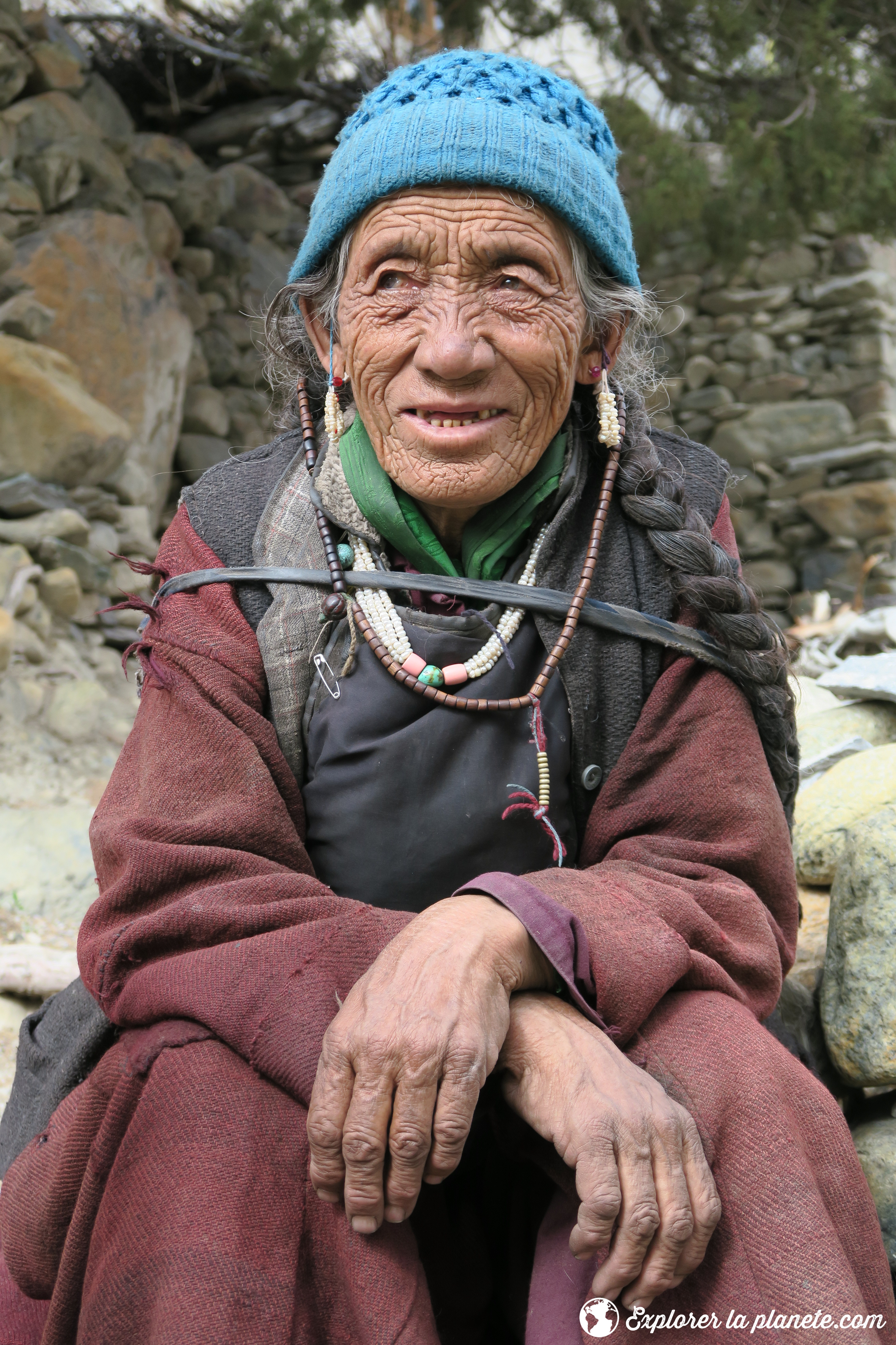Grande traversee du Zanskar - Dame du village de Hanupatta