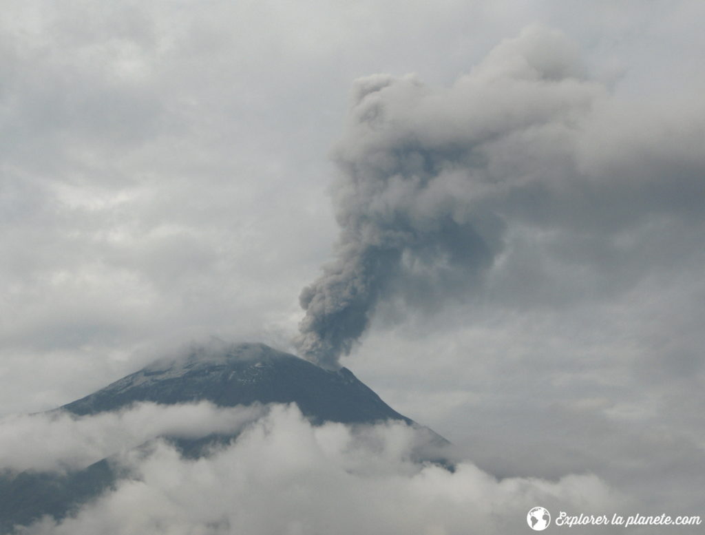 Volcan tungurahua à Banos en Équateur