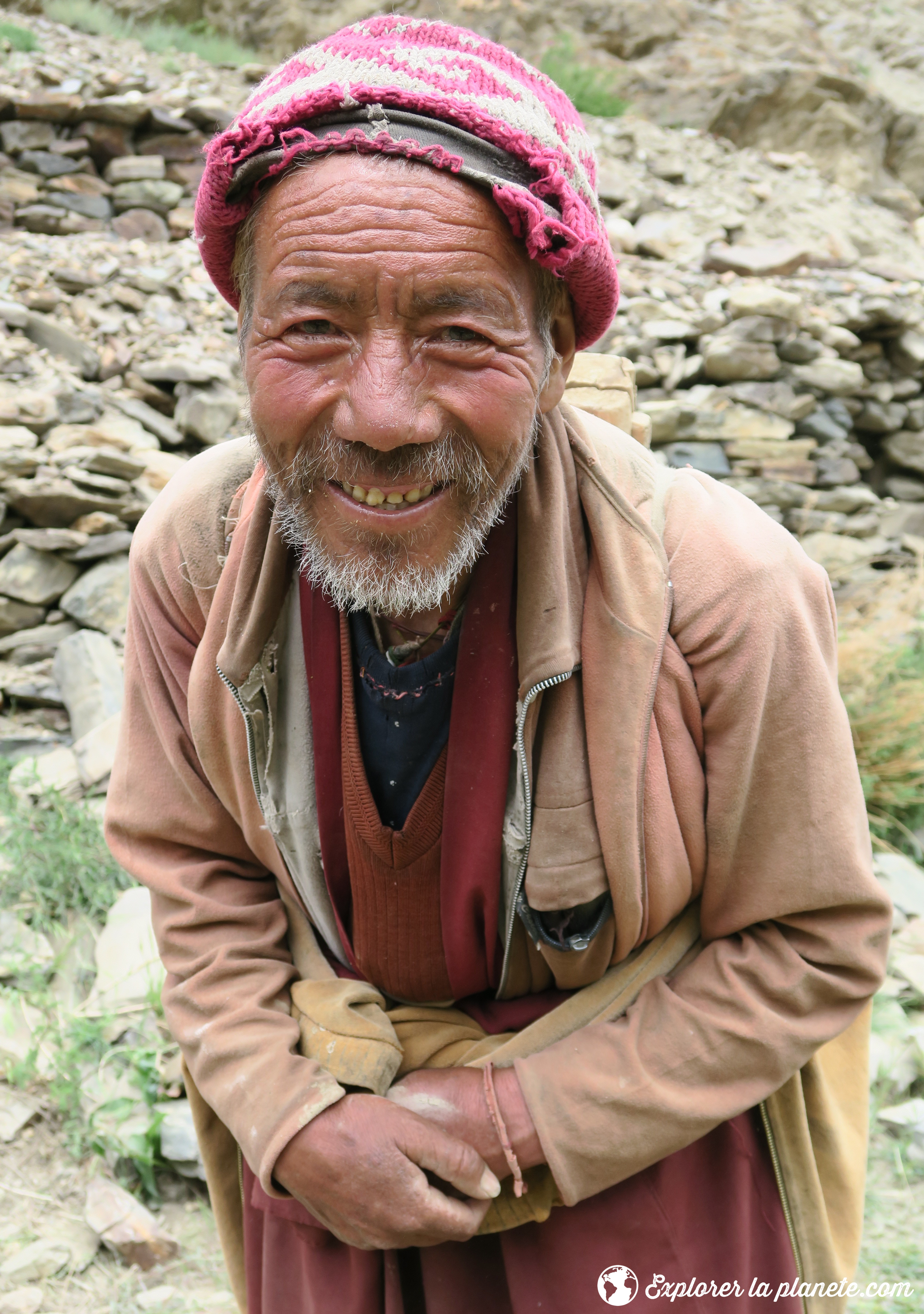 Trek Zanskar Ladakh-Ladakhi rencontré en chemin