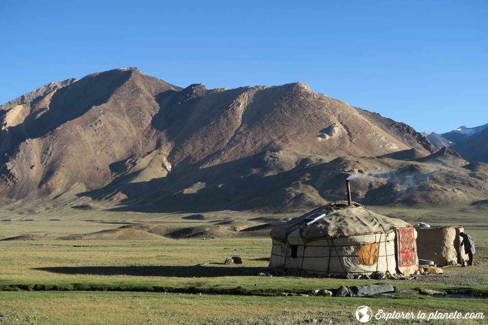 Une yourte kirghize dans la vallée de Pshart.