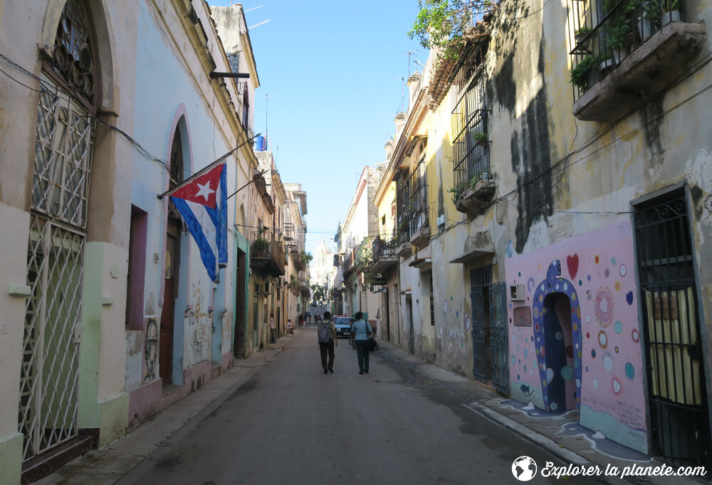 Une rue dans le vieux Havane.