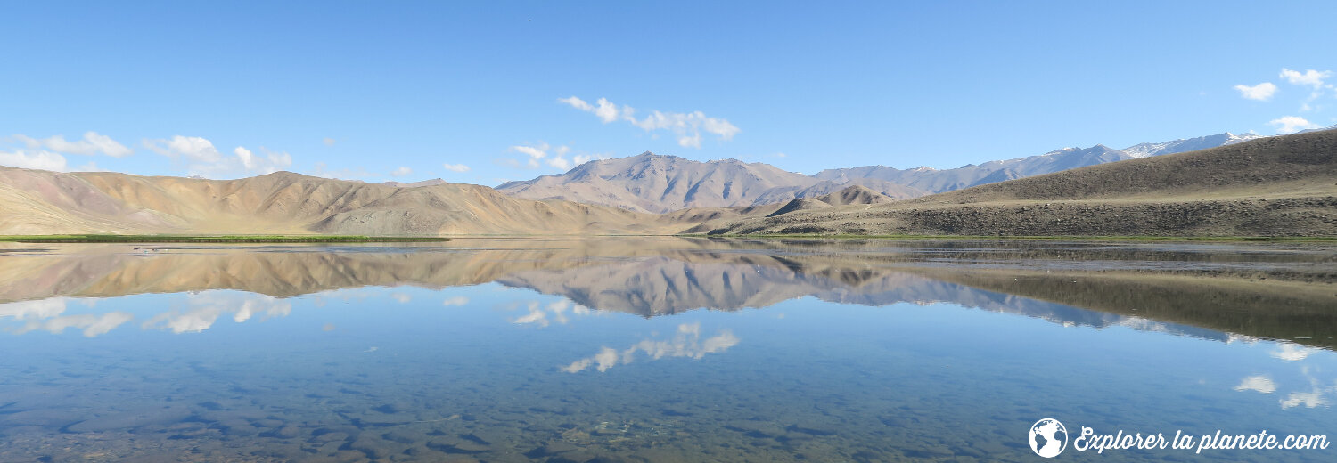 Effet miroir sur le lac Bulukul