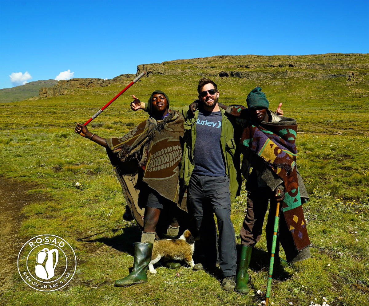 Habitants du Drakesberg au Lesotho 