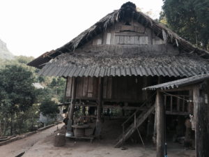 Maison dans un village Muong au Nord du Vietnam