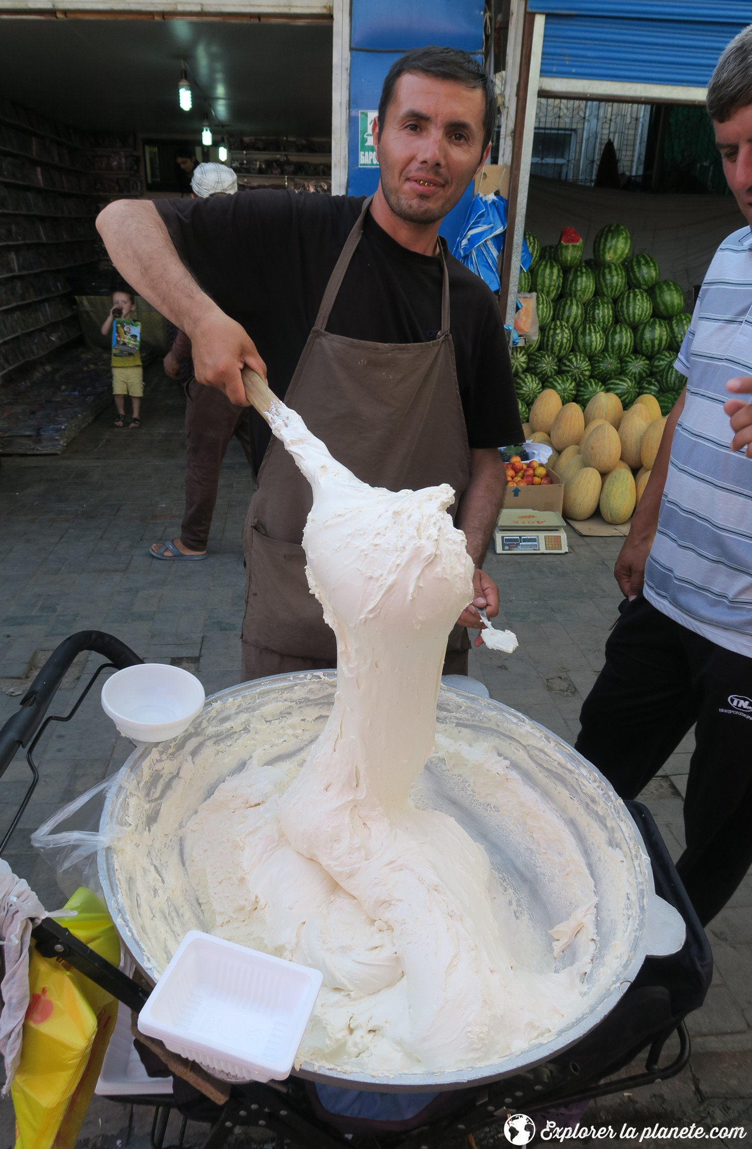 Meringue au Green market à Douchanbé.