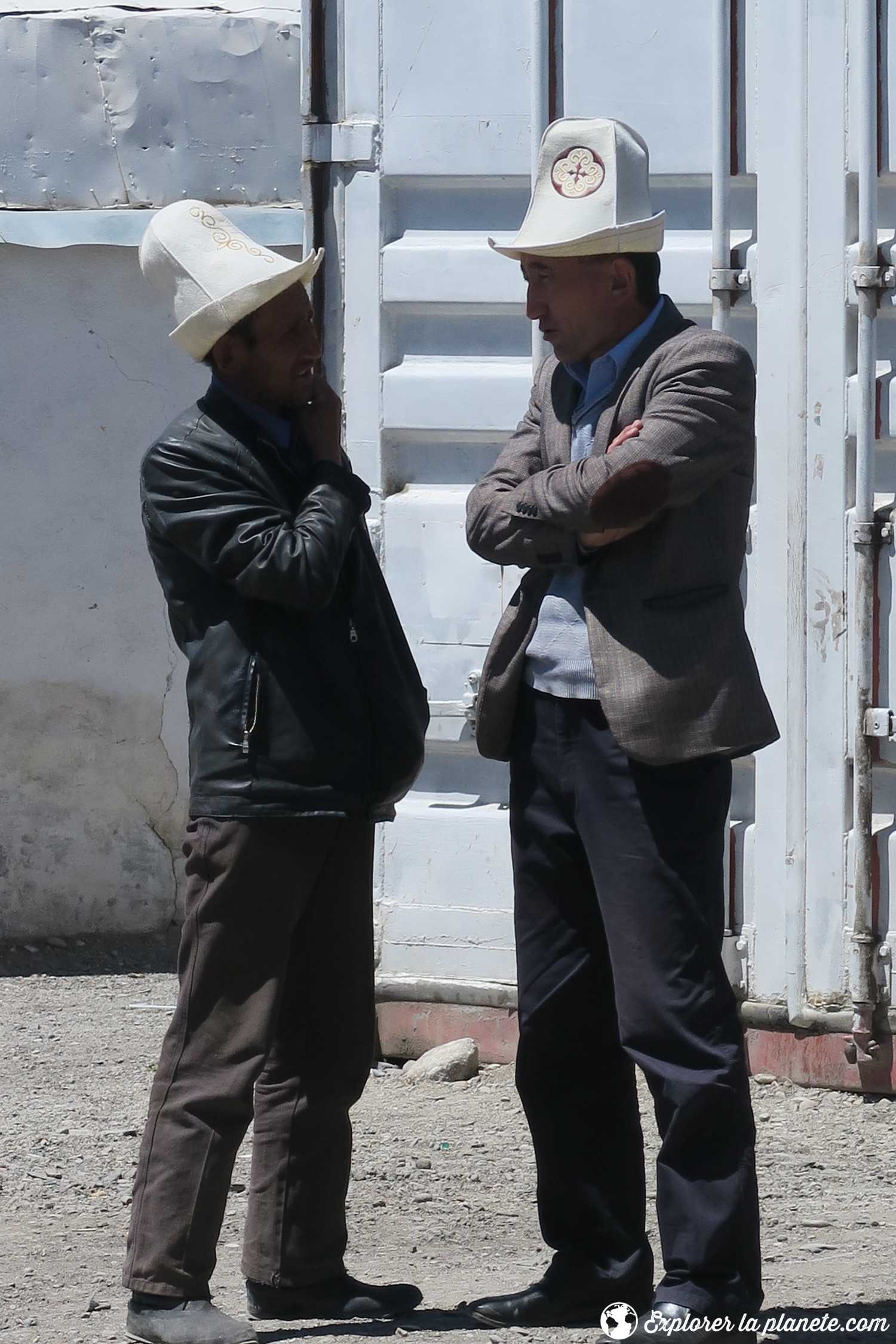 Kirghize avec Kalpak à Murghab au Tadjikistan.