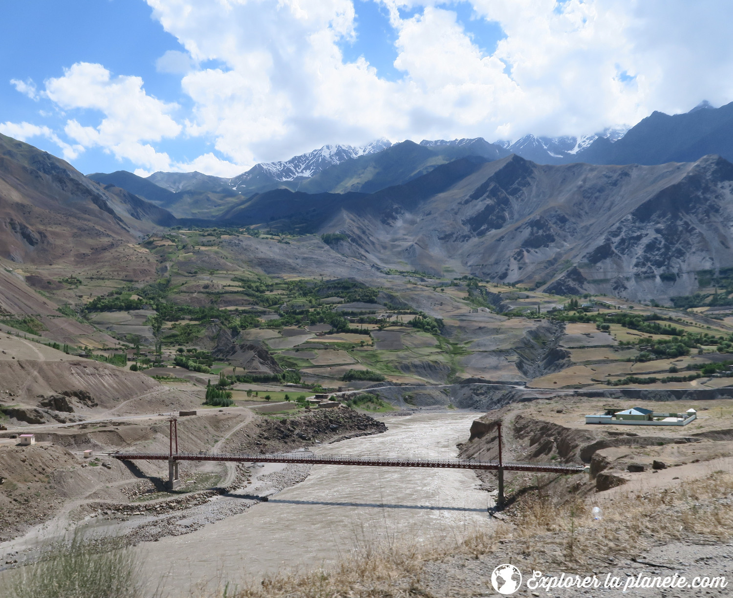 Frontière entre le Tadjikistan et l'Afghanistan.