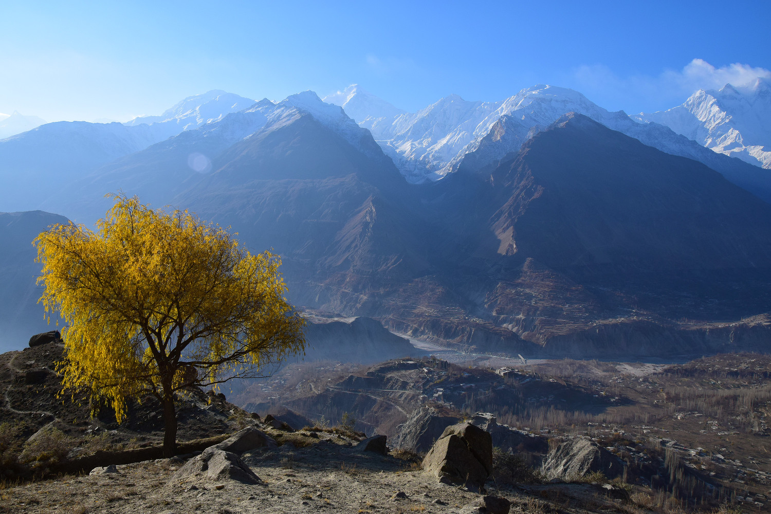 Montagnes au Pakistant à Karimabad destinations en dehors des sentiers battus