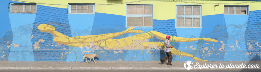 Une murale dans les rues de Mindelo.
