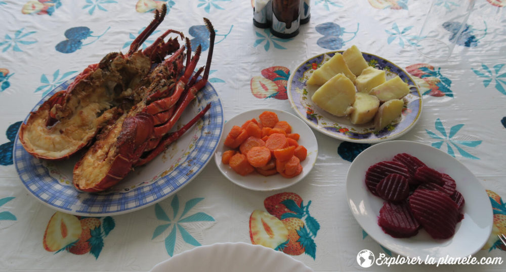 Une langouste bien méritée au Cap-Vert.