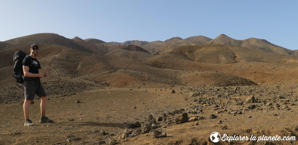 Paysage désertique entre Cha Feijoal et Monte Trigo.