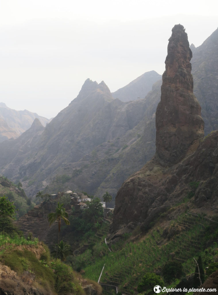 Village dans la vallée de Torre au Cap-Vert